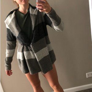 Black, Grey, and White Comfy Cardigan